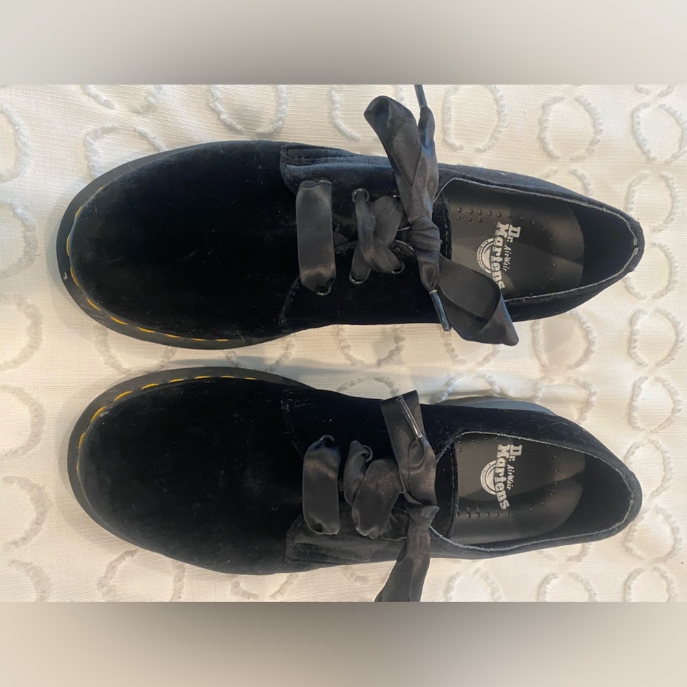 Black Velvet Dr. Martens size 6